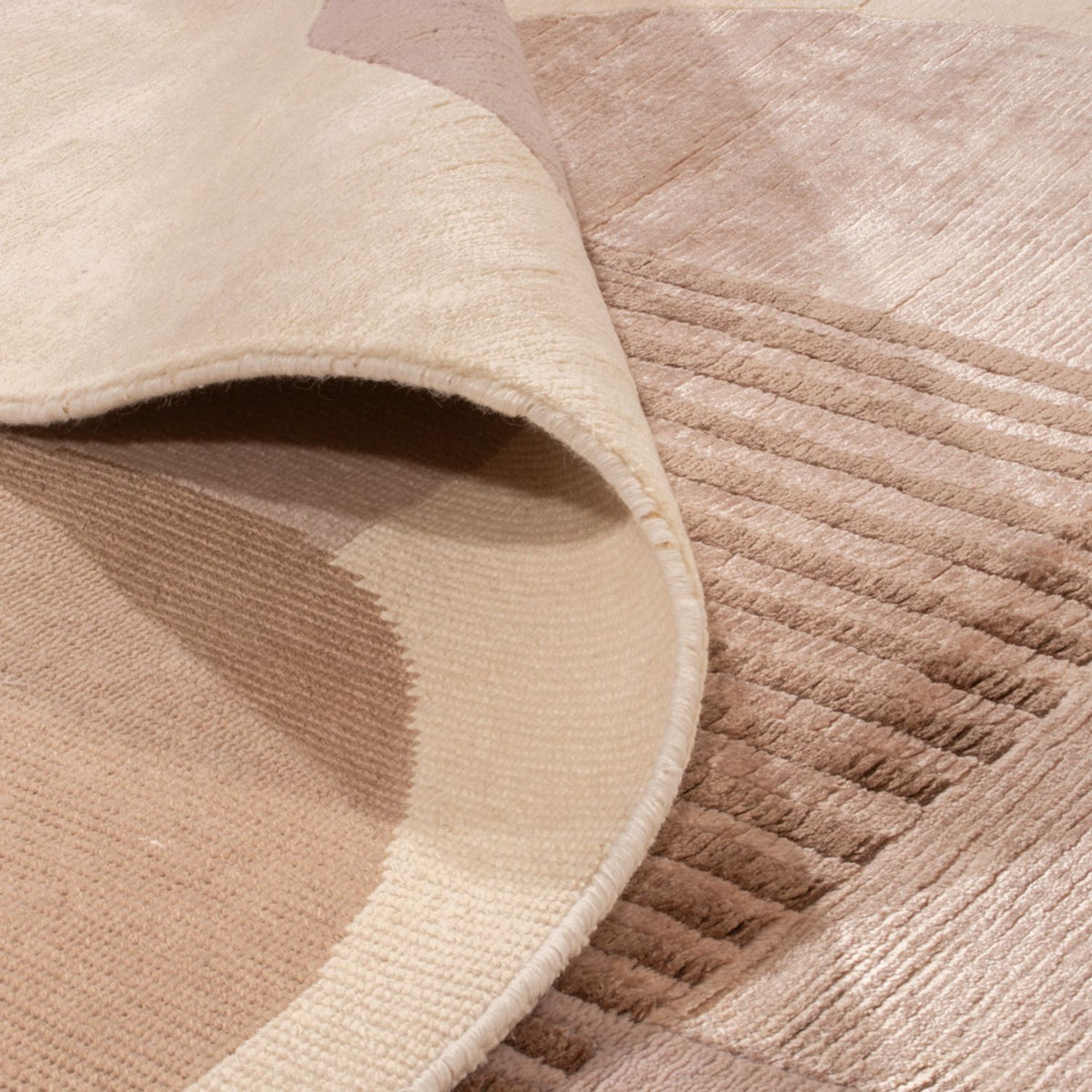 Tapis design - 244 x 164 cm - argent