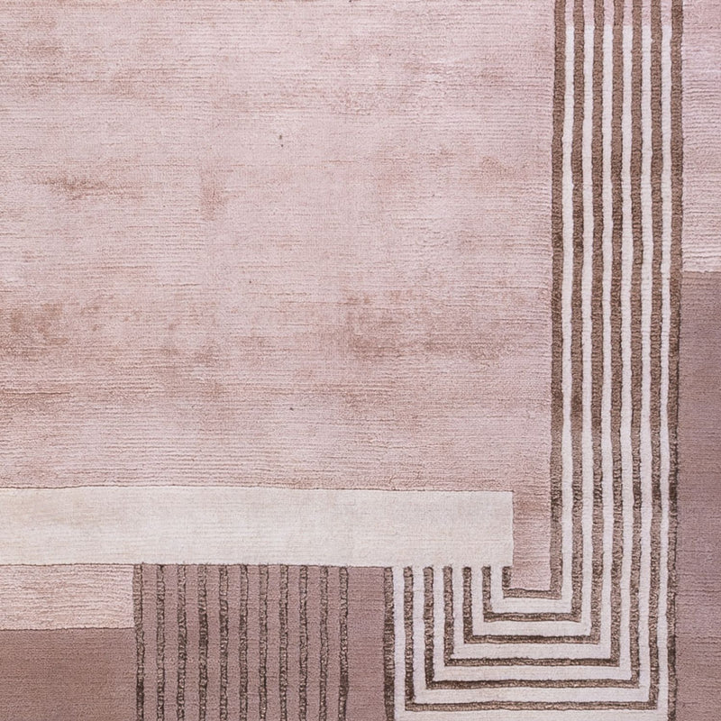 Tapis design - 244 x 169 cm - argent