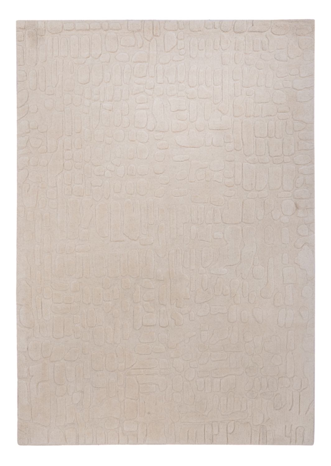 Tapis en laine - 200 x 140 cm - beige