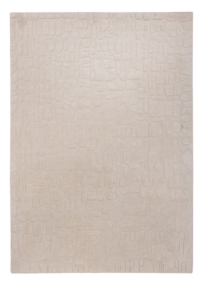 Tapis en laine 140x200cm - Tapis en laine - beige