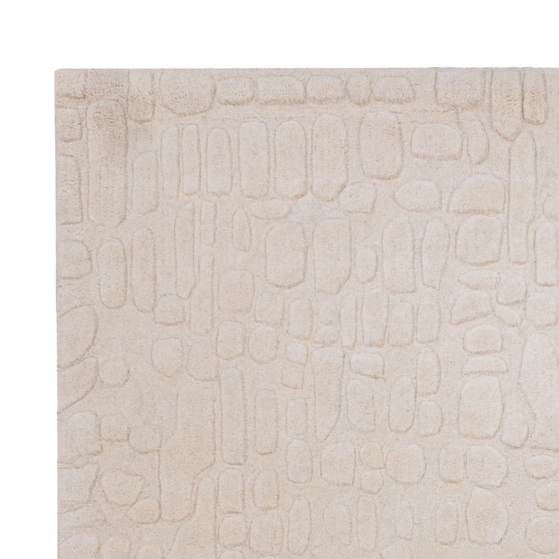 Tapis en laine - 200 x 140 cm - beige
