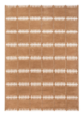 Tapis en laine - 200 x 140 cm - marron