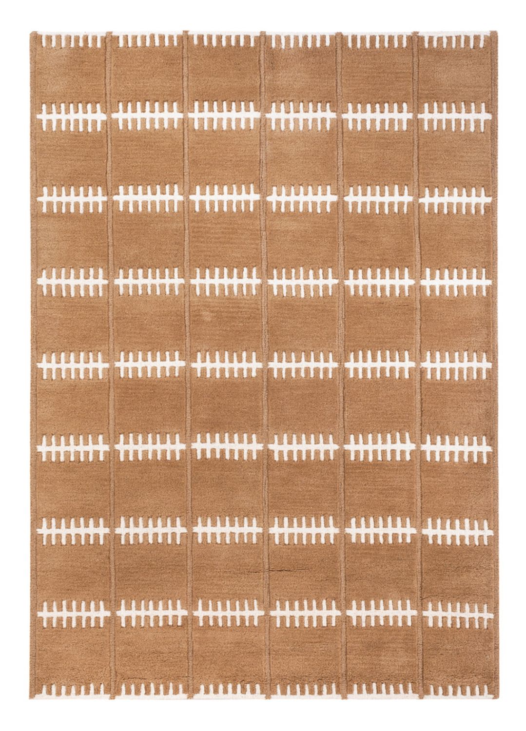 Tapis en laine - 200 x 140 cm - marron