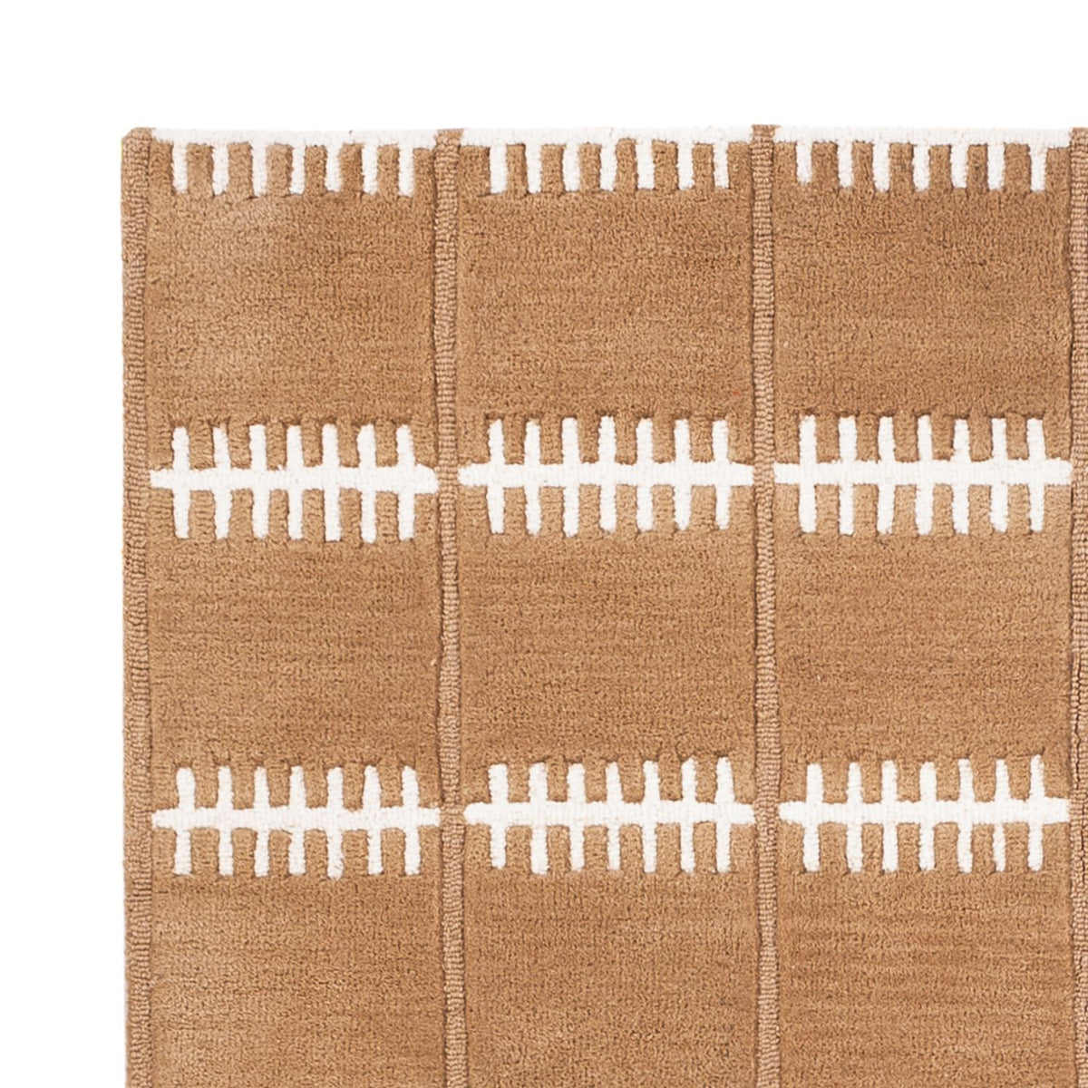 Tapis en laine - 200 x 140 cm - marron