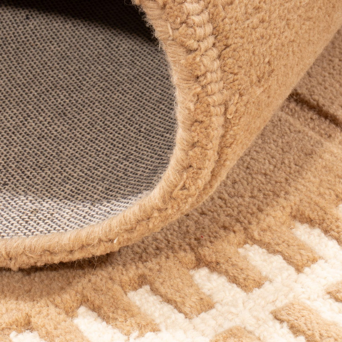 Tapis en laine - 200 x 140 cm - marron