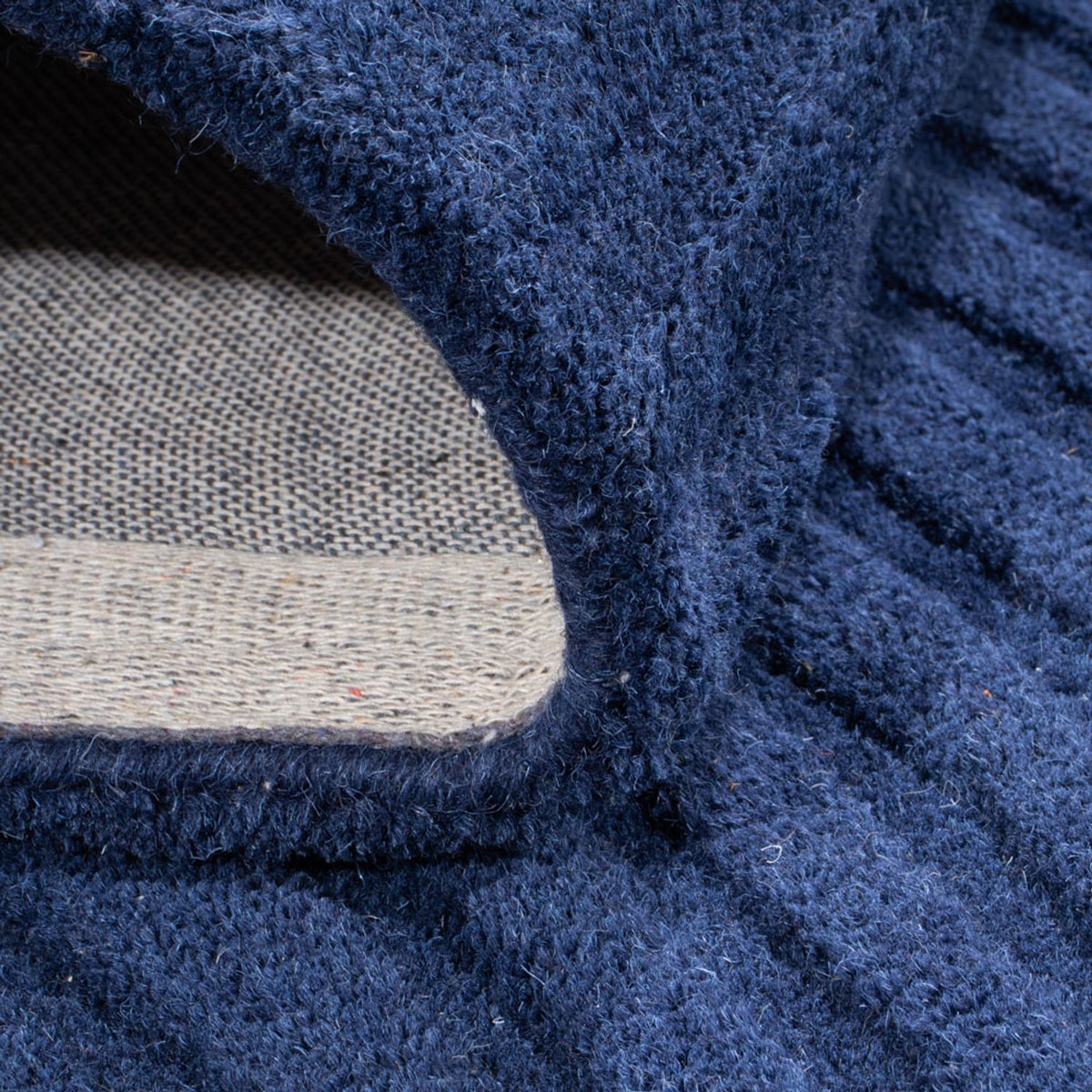 Tapis en laine - 200 x 140 cm - bleu