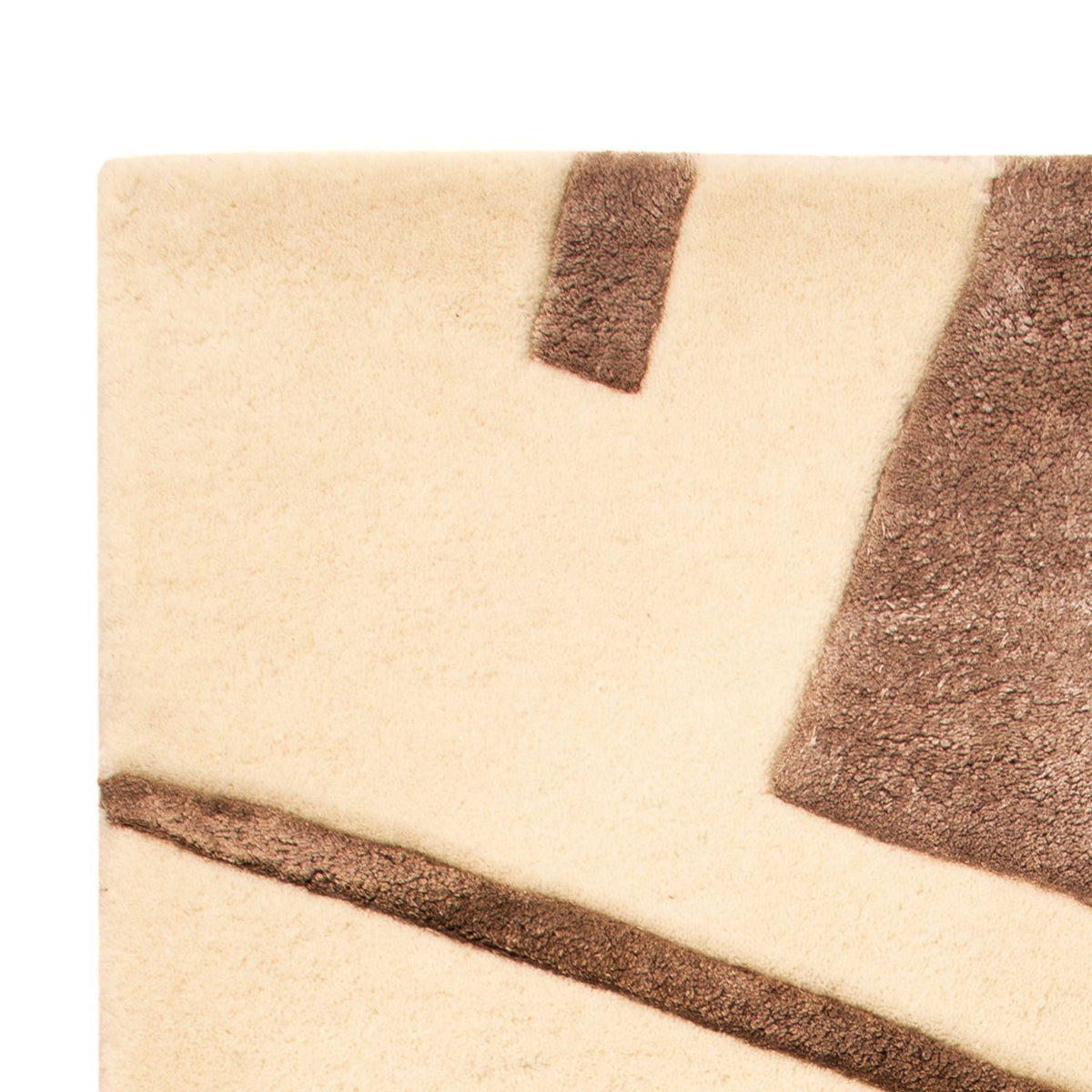 Tapis design - 90 x 60 cm - crème