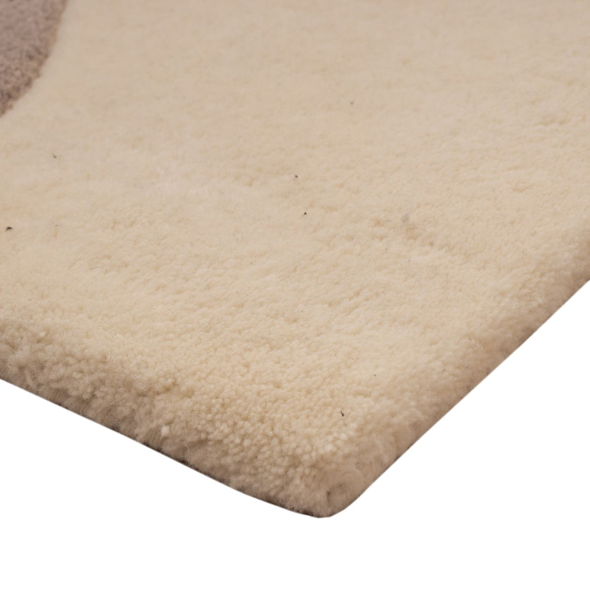 Tapis design - 90 x 60 cm - crème