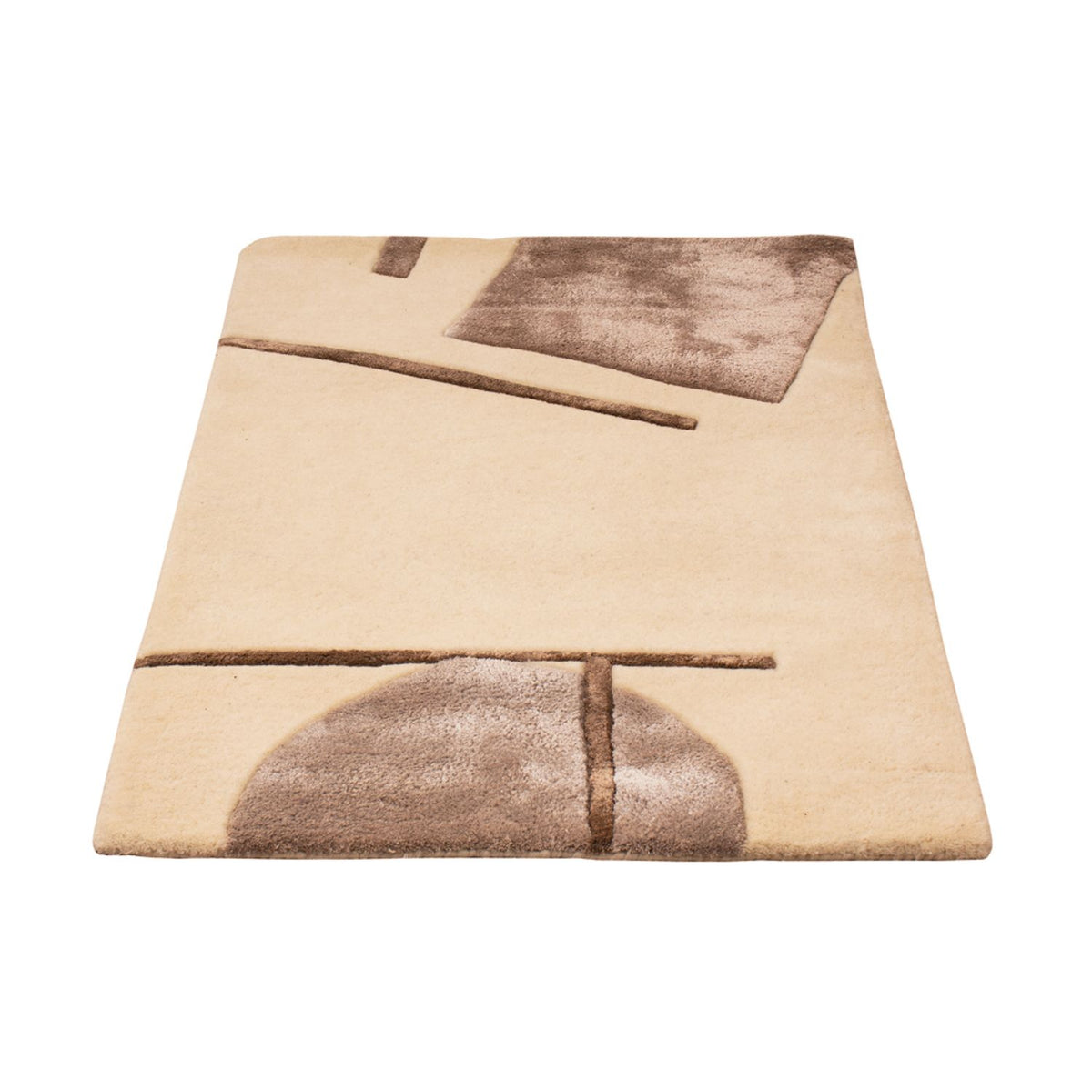 Tapis design - 90 x 60 cm - crème