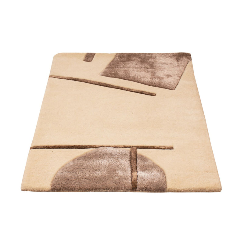 Tapis design - 90 x 60 cm - crème