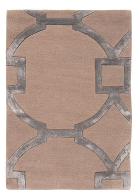 Tapis design - 90 x 60 cm - argent