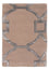 Tapis design - 90 x 60 cm - argent