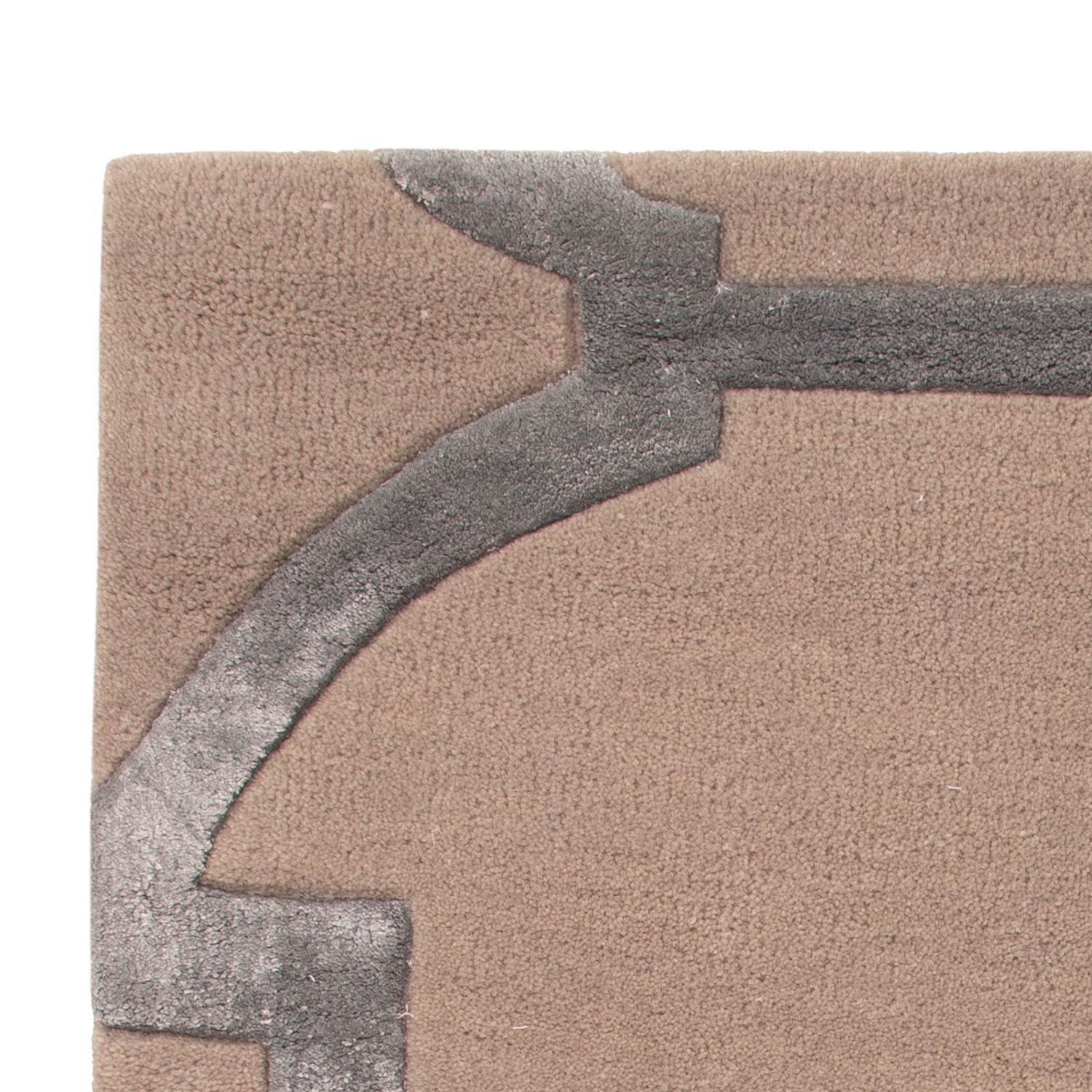 Tapis design - 90 x 60 cm - argent
