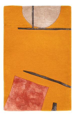 Tapis design - 90 x 60 cm - or