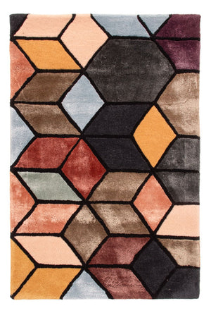 Tapis design - 90 x 60 cm - multicolore