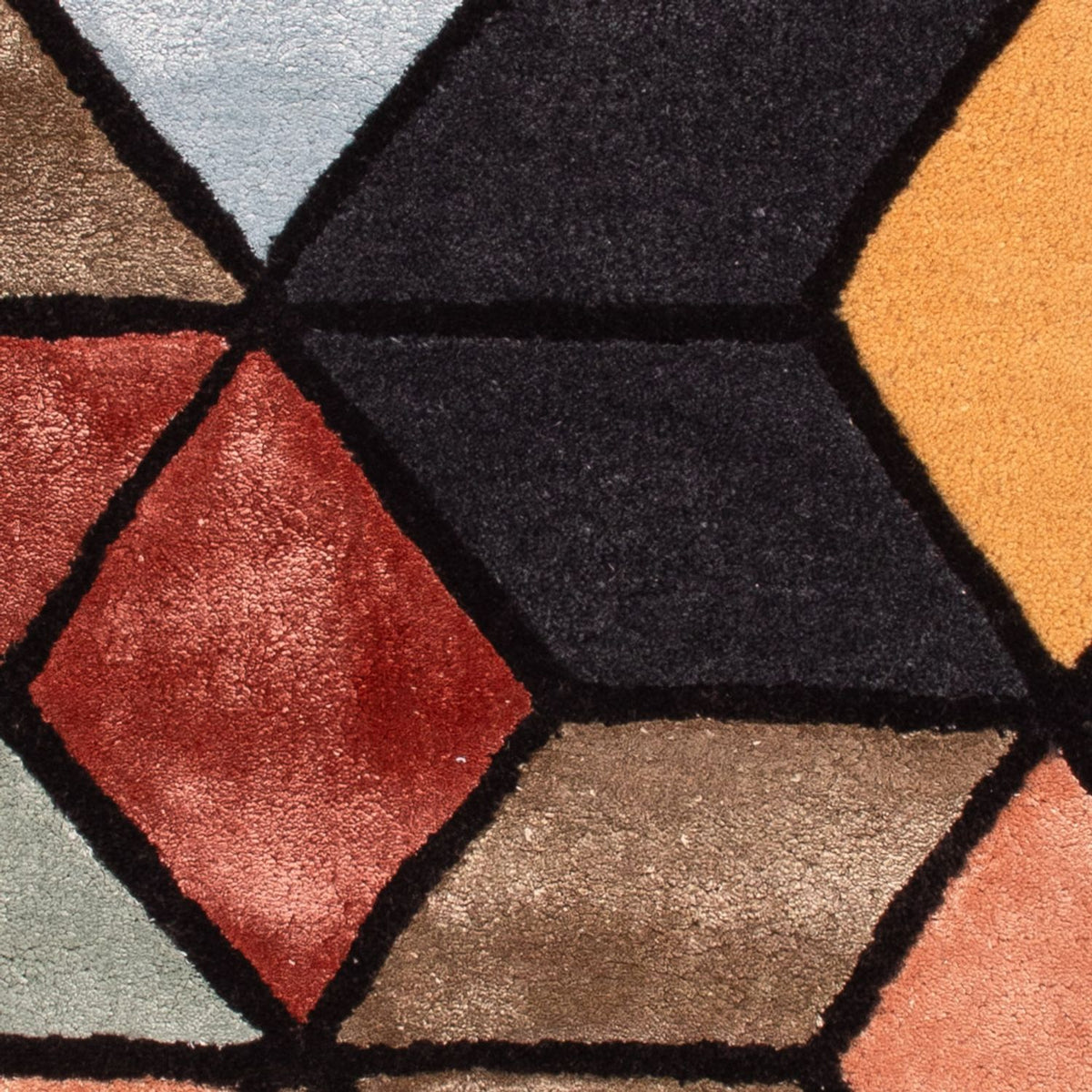 Tapis design - 90 x 60 cm - multicolore