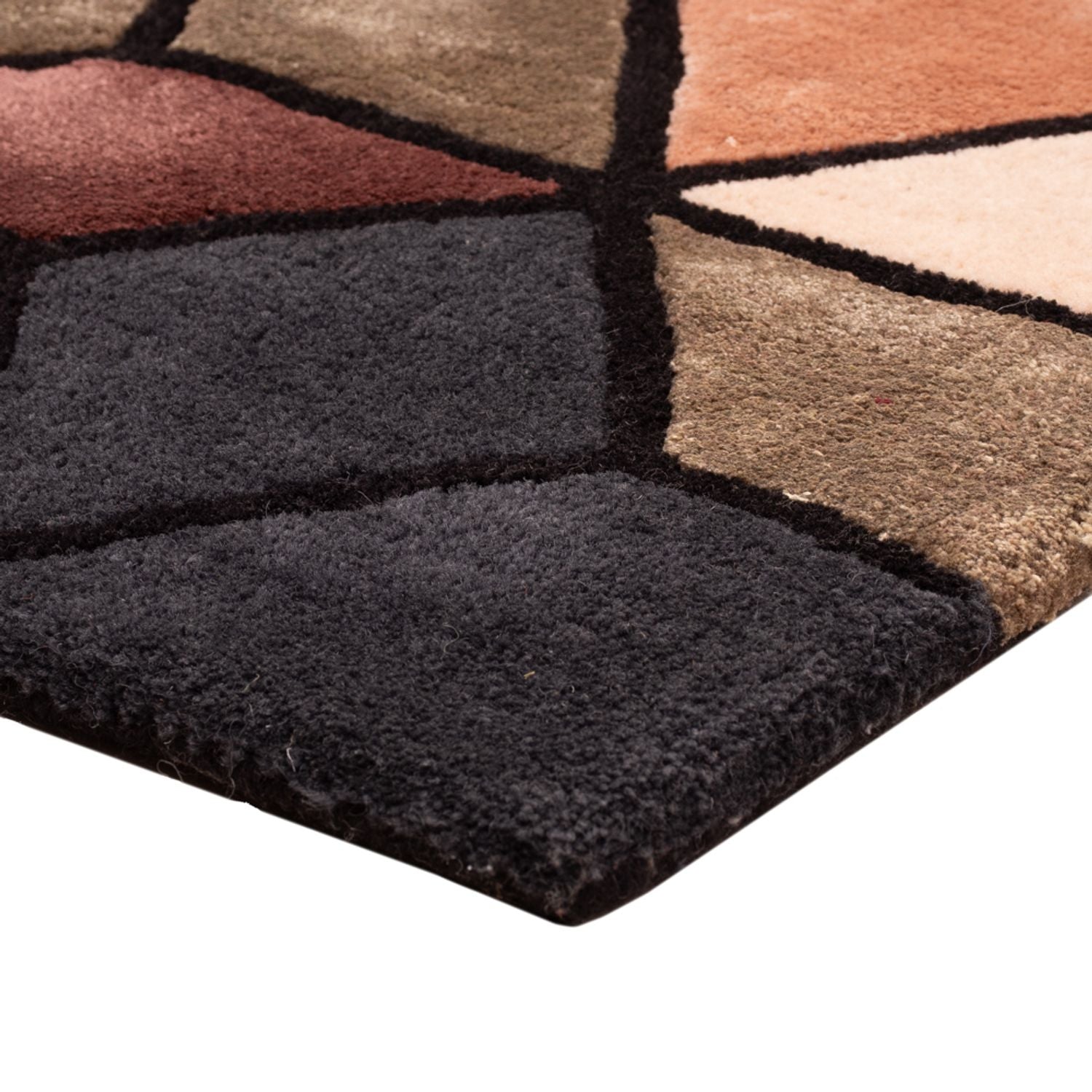 Tapis design - 90 x 60 cm - multicolore