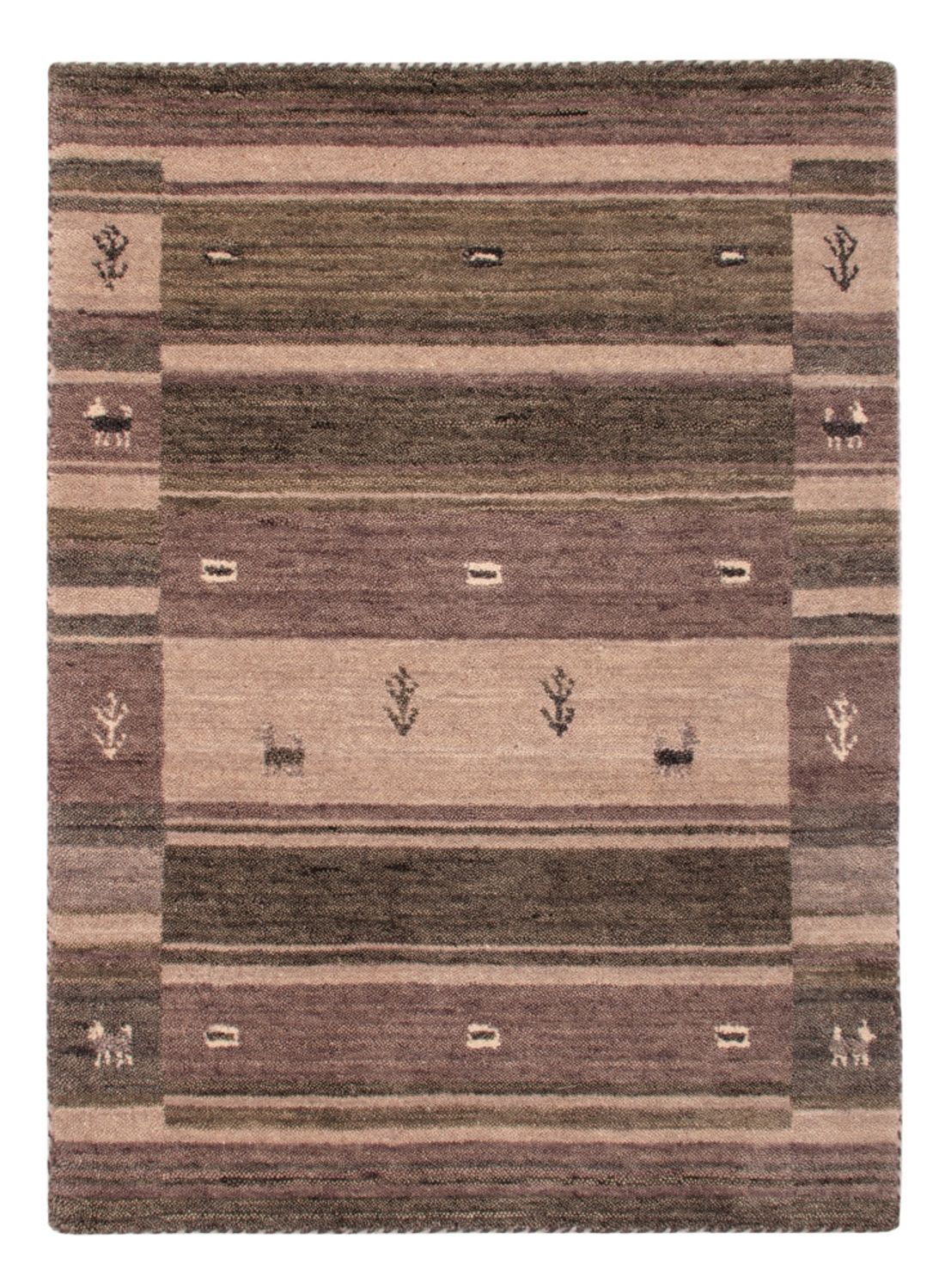 Tapis Gabbeh - Softy - 90 x 60 cm - argent