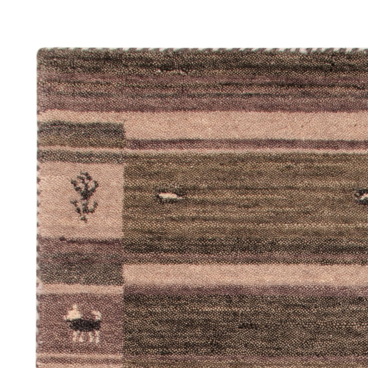 Tapis Gabbeh - Softy - 90 x 60 cm - argent