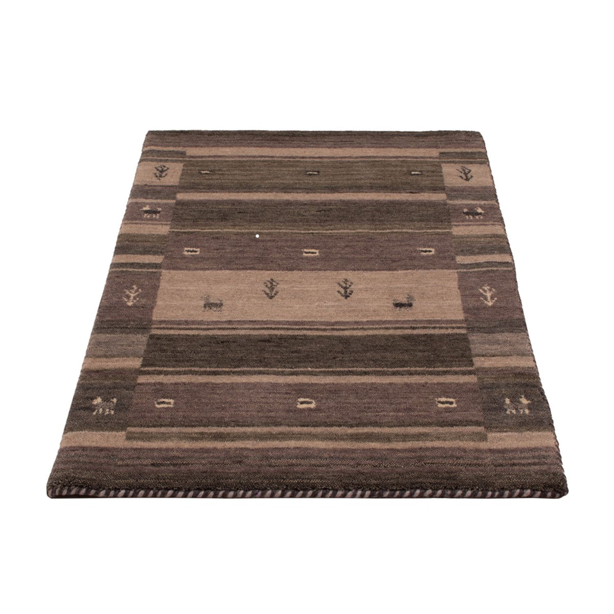 Tapis Gabbeh - Softy - 90 x 60 cm - argent