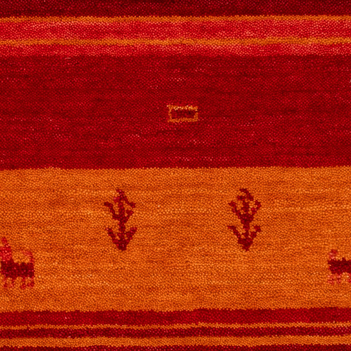 Tapis Gabbeh - Softy - 90 x 60 cm - rouge