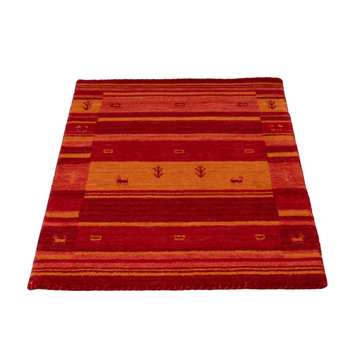 Tapis Gabbeh - Softy - 90 x 60 cm - rouge