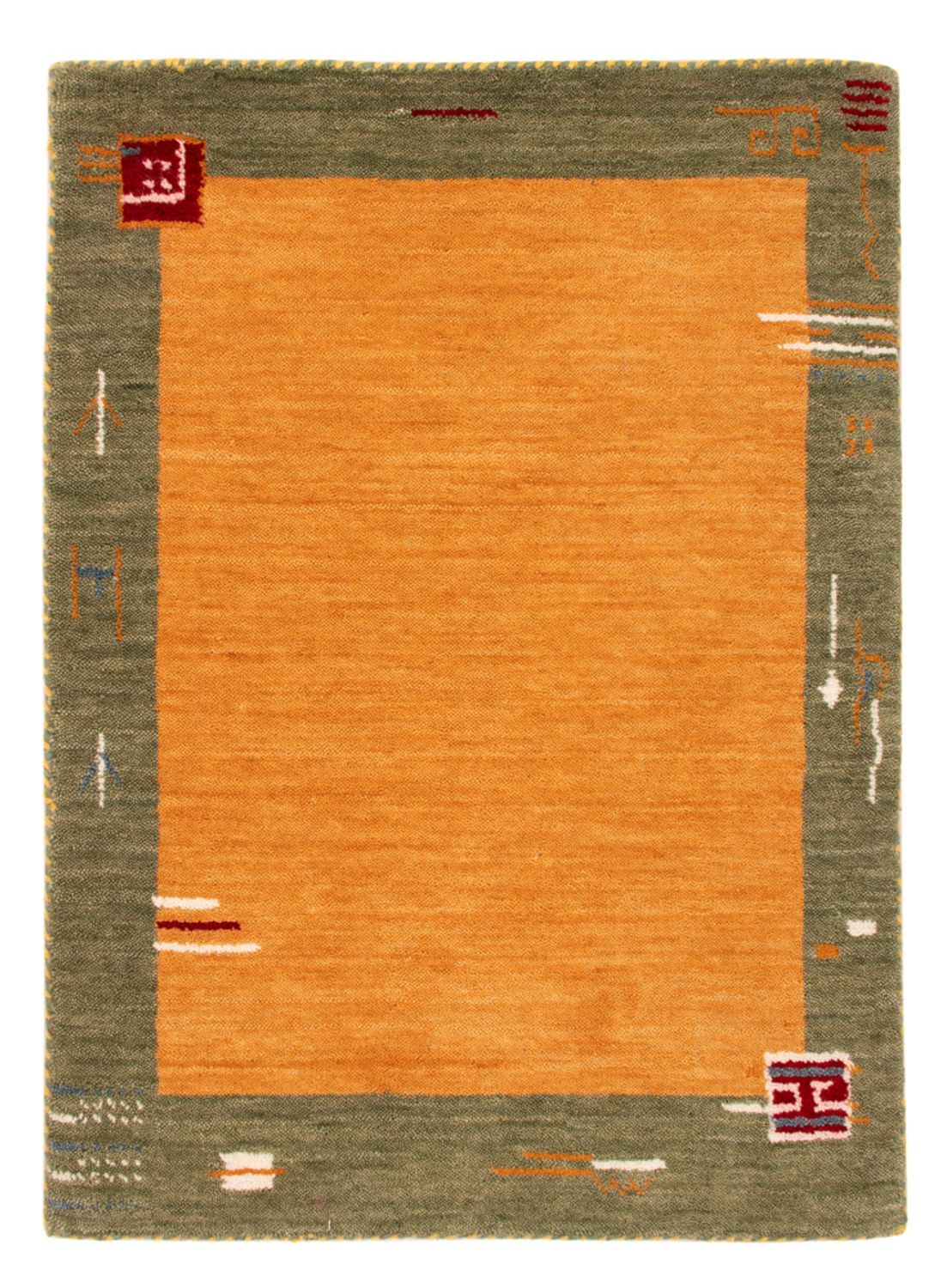 Tapis Gabbeh - Softy - 90 x 60 cm - orange