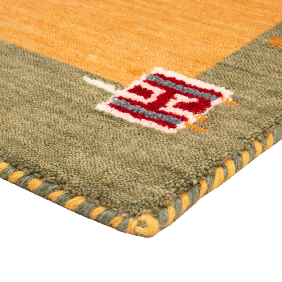 Tapis Gabbeh - Softy - 90 x 60 cm - orange