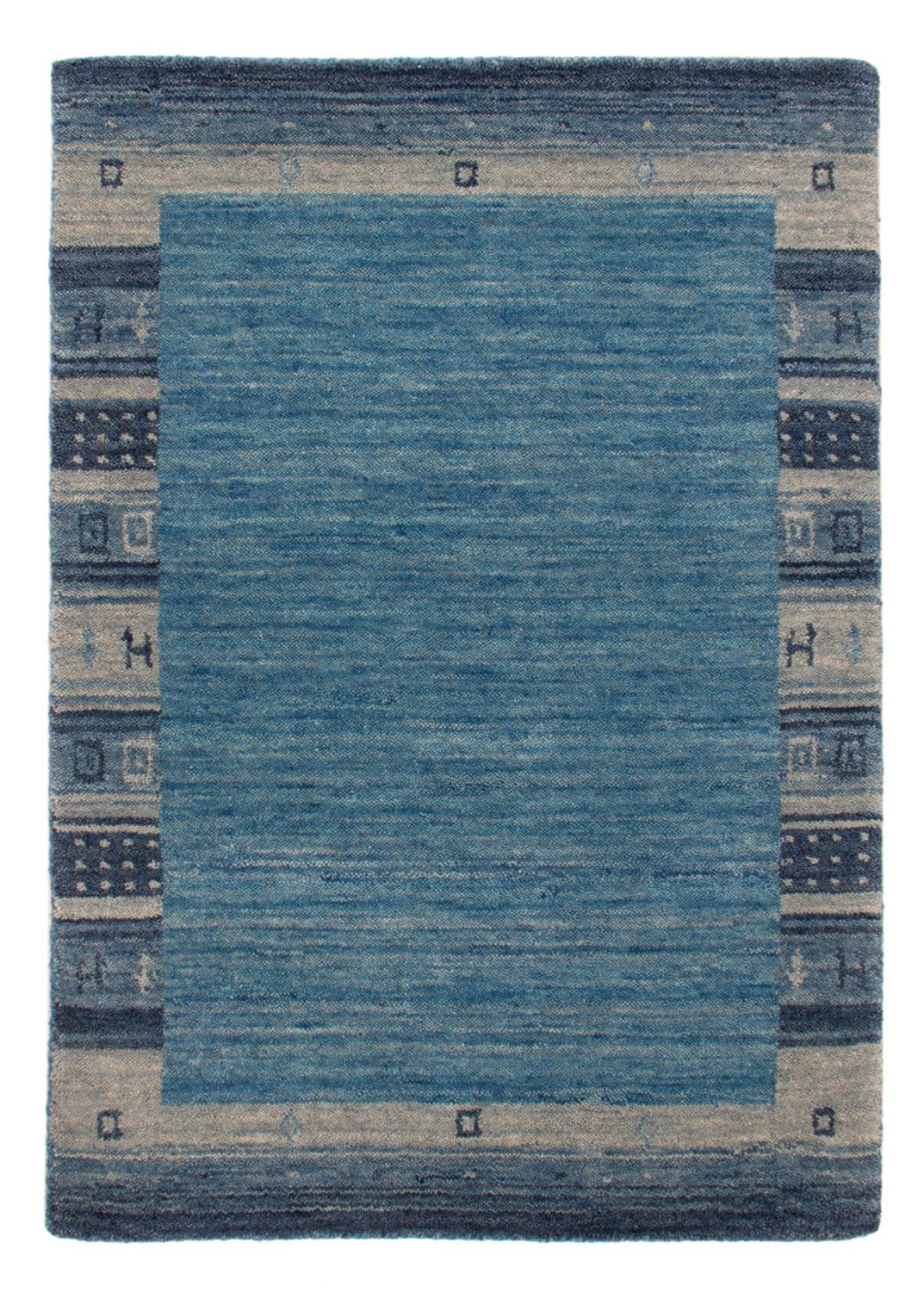 Tapis Gabbeh - Softy - 90 x 60 cm - bleu