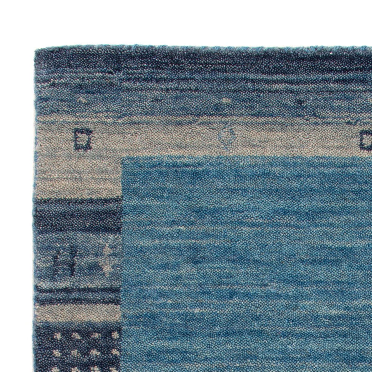 Tapis Gabbeh - Softy - 90 x 60 cm - bleu