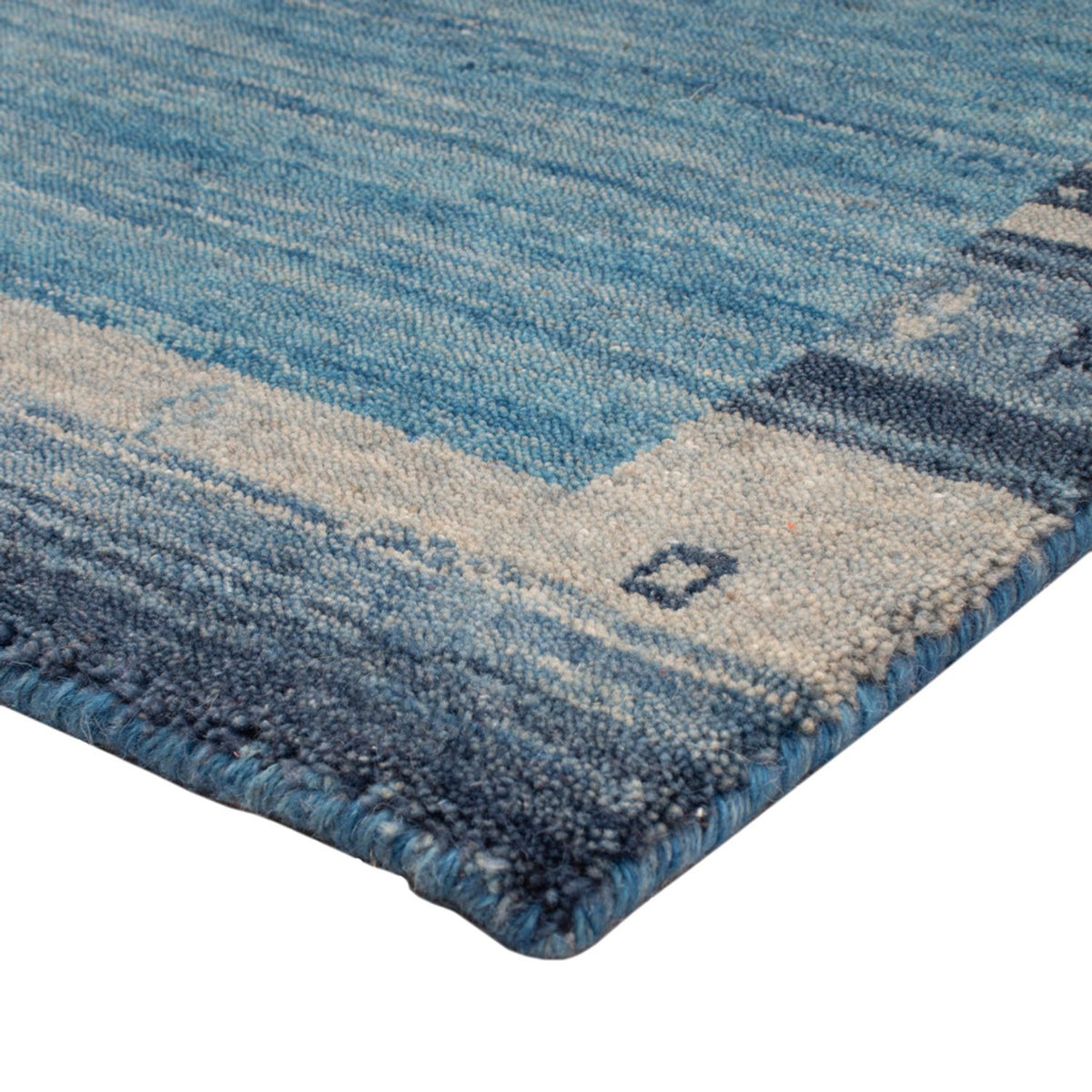 Tapis Gabbeh - Softy - 90 x 60 cm - bleu
