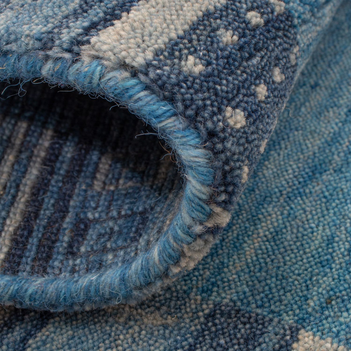 Tapis Gabbeh - Softy - 90 x 60 cm - bleu