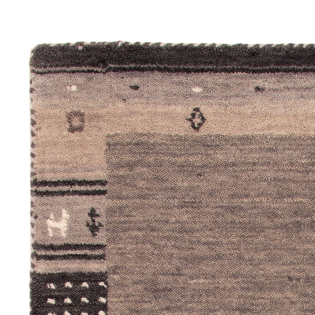 Tapis Gabbeh - Softy - 90 x 60 cm - gris