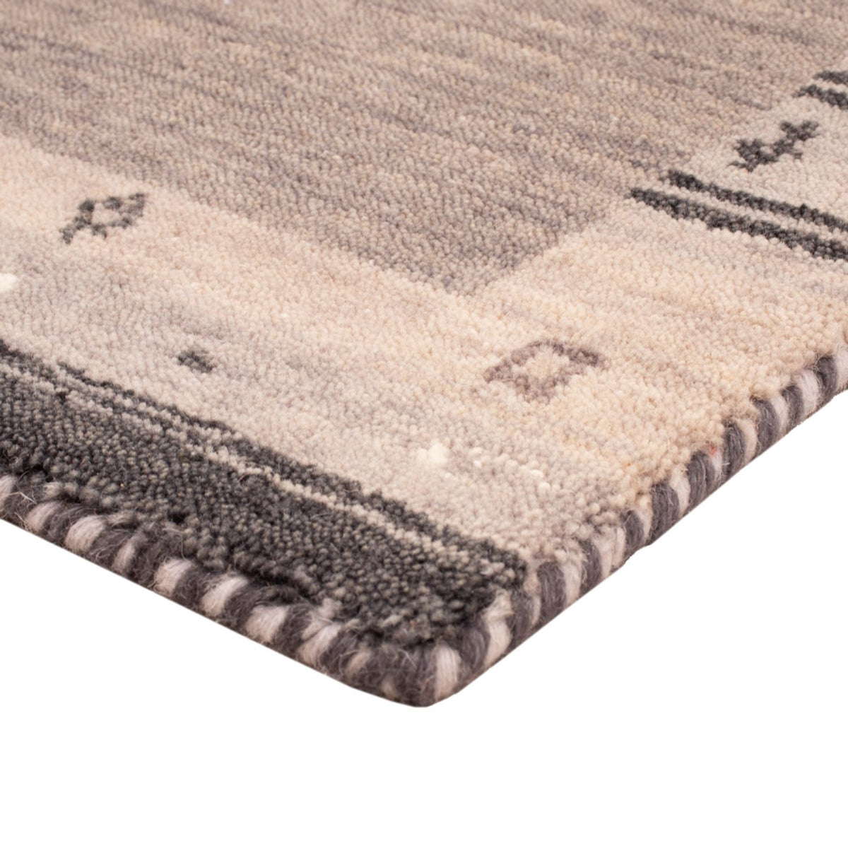 Tapis Gabbeh - Softy - 90 x 60 cm - gris