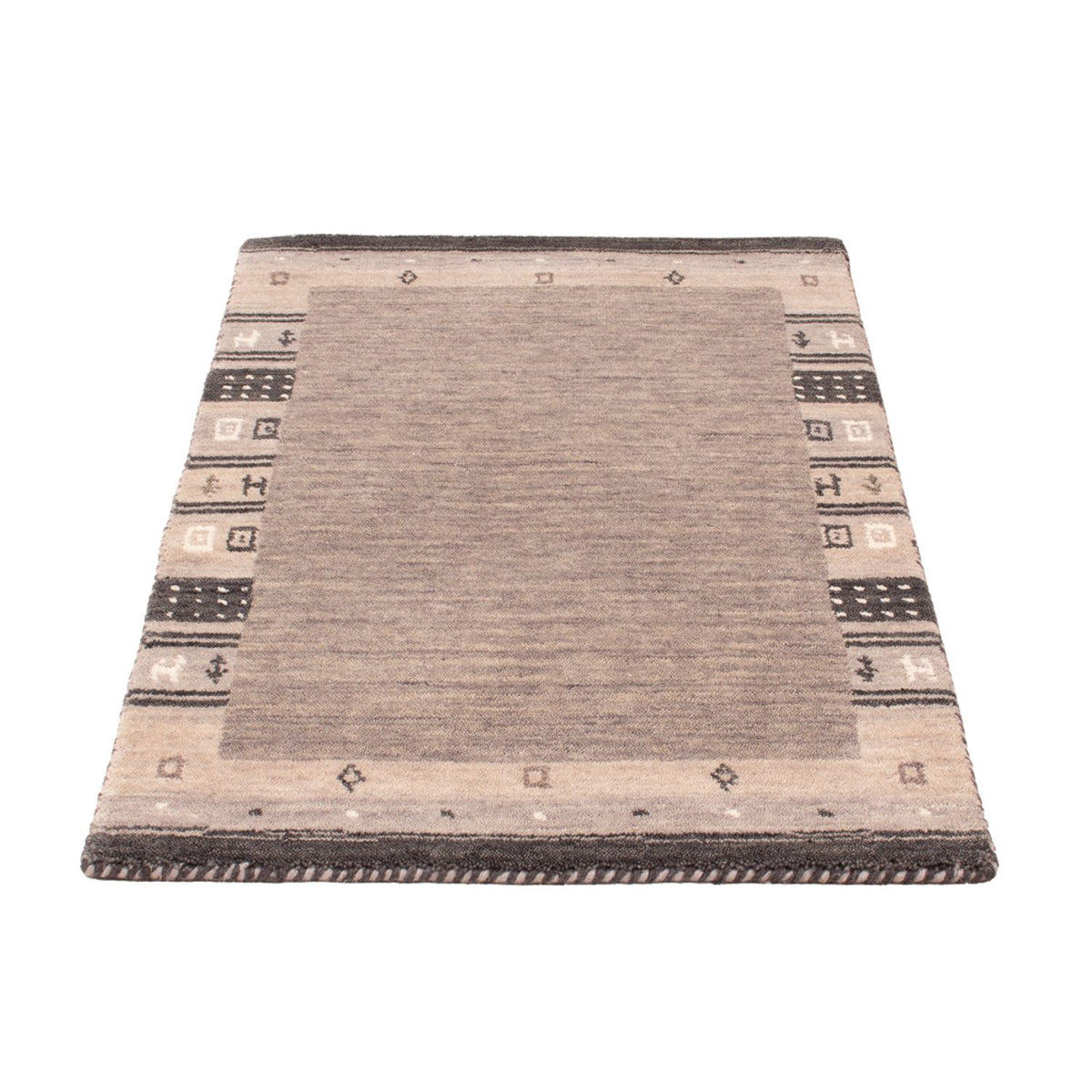 Tapis Gabbeh - Softy - 90 x 60 cm - gris