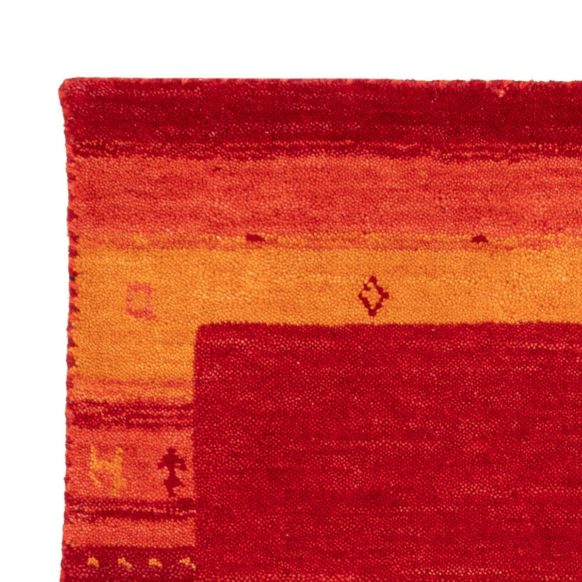 Tapis Gabbeh - Softy - 90 x 60 cm - rouge