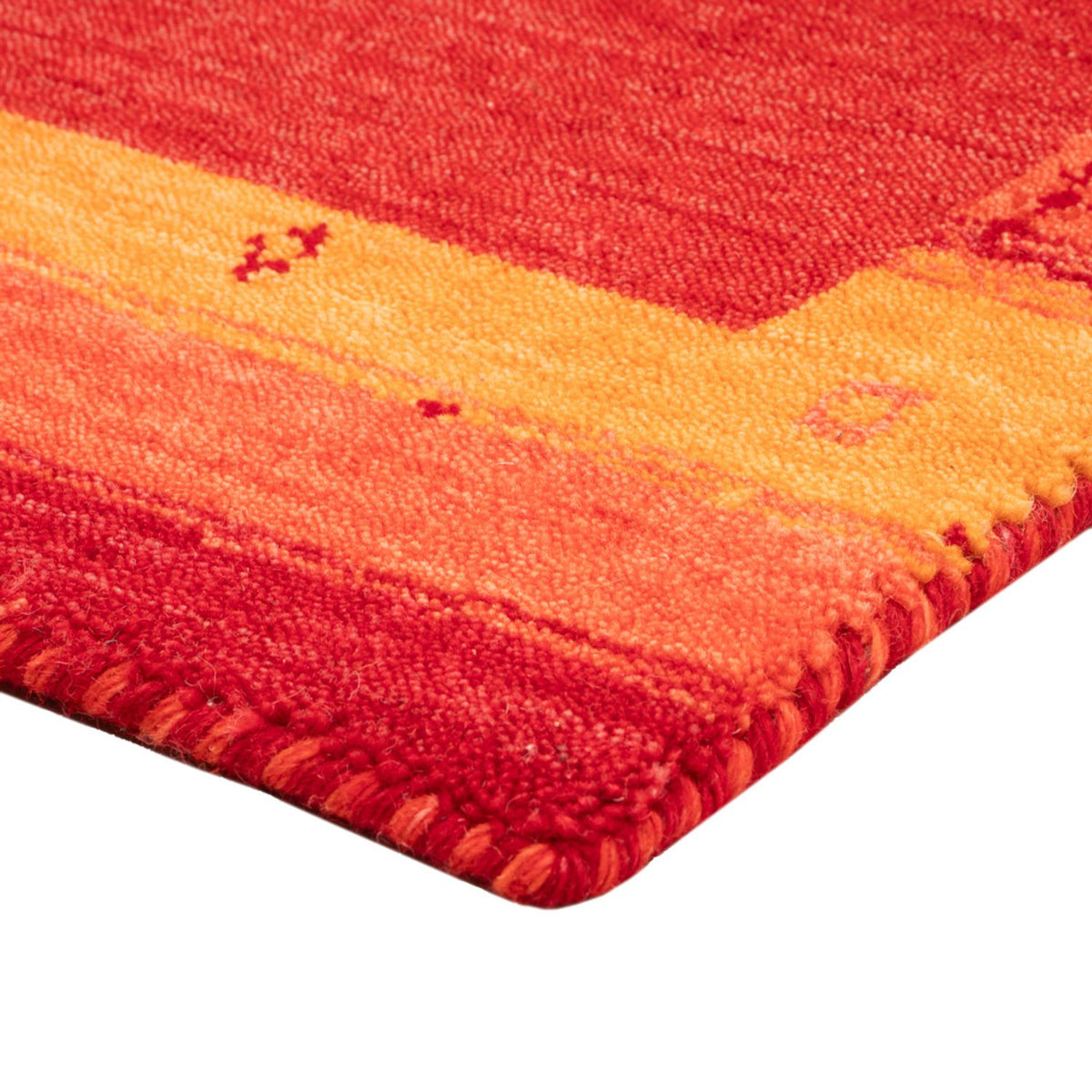 Tapis Gabbeh - Softy - 90 x 60 cm - rouge
