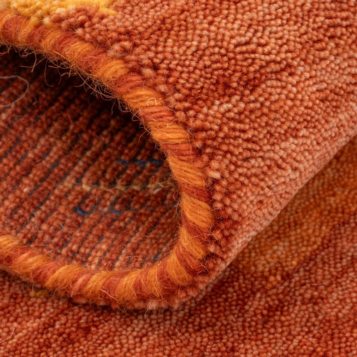 Tapis Gabbeh - Softy - 90 x 60 cm - rouille