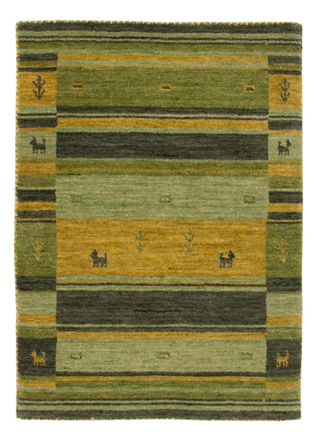 Tapis Gabbeh - Softy - 90 x 60 cm - vert