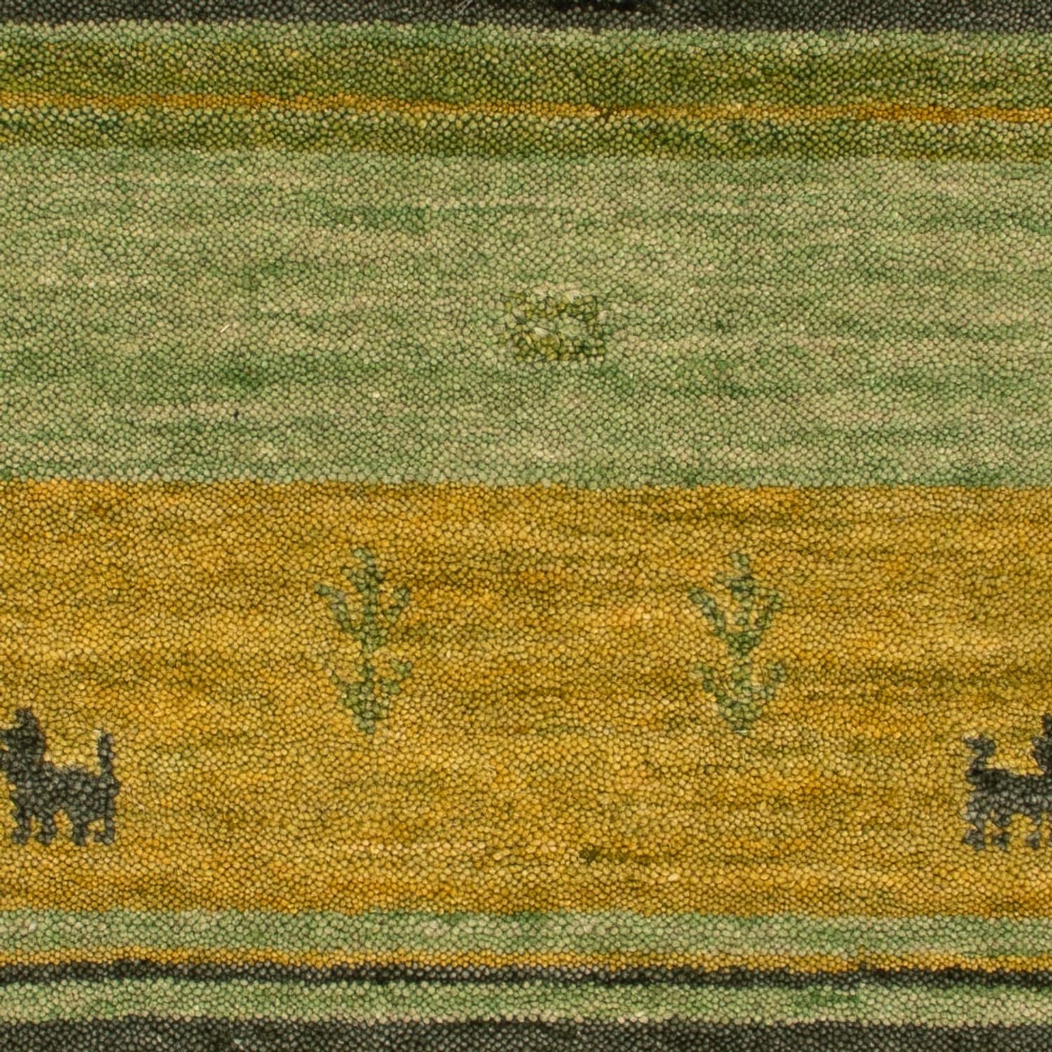 Tapis Gabbeh - Softy - 90 x 60 cm - vert
