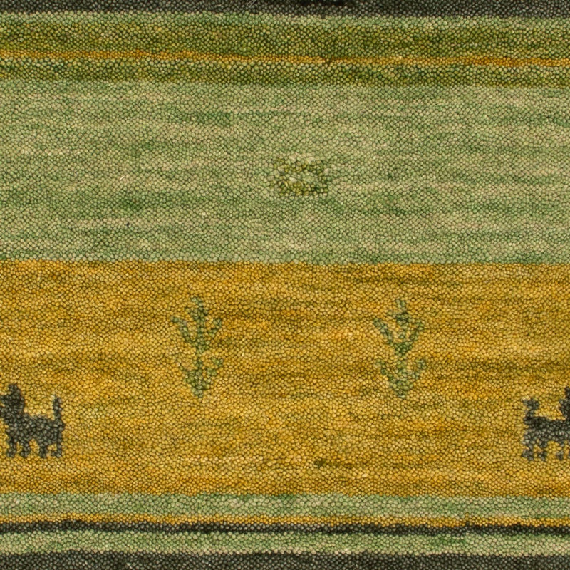 Tapis Gabbeh - Softy - 90 x 60 cm - vert