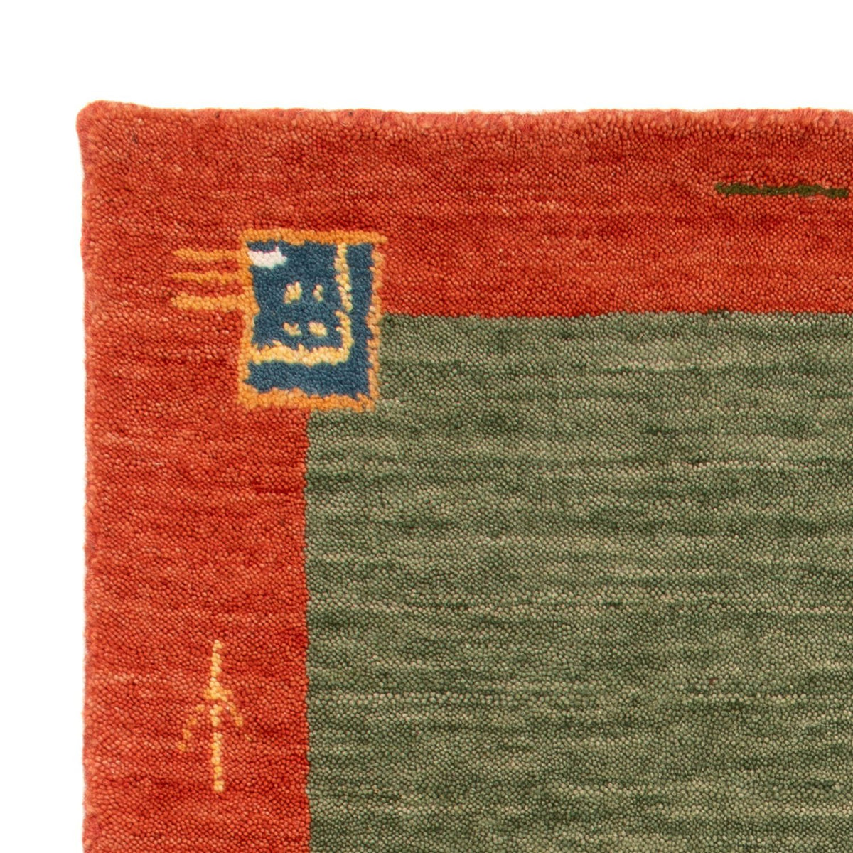 Tapis Gabbeh - Softy - 90 x 60 cm - vert