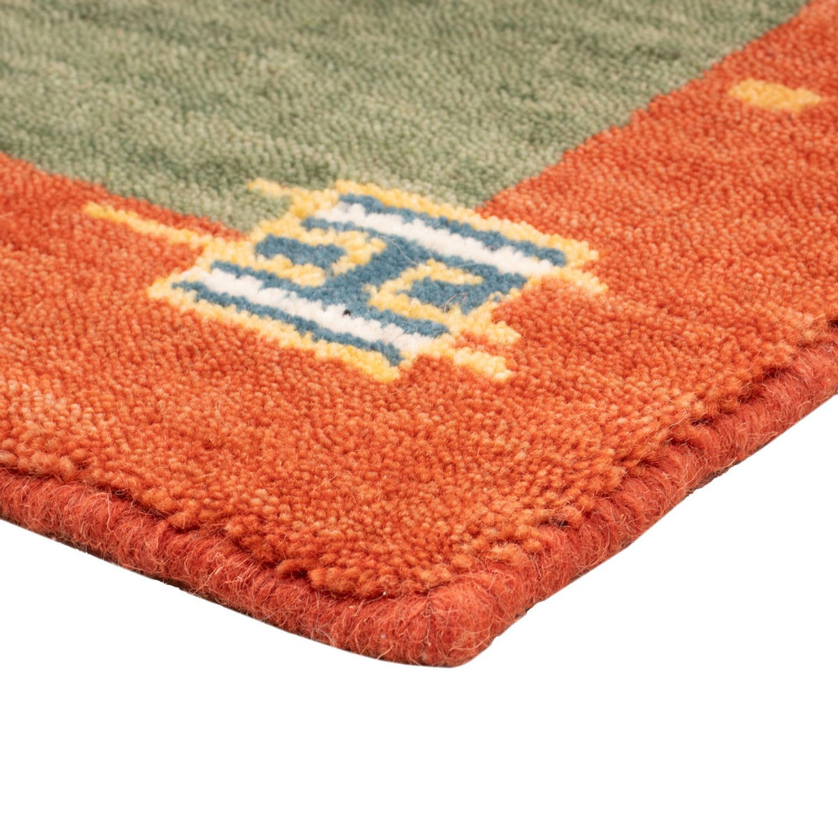 Tapis Gabbeh - Softy - 90 x 60 cm - vert