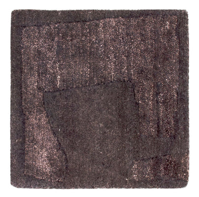 Tapis design carré  - 30 x 30 cm - anthracite