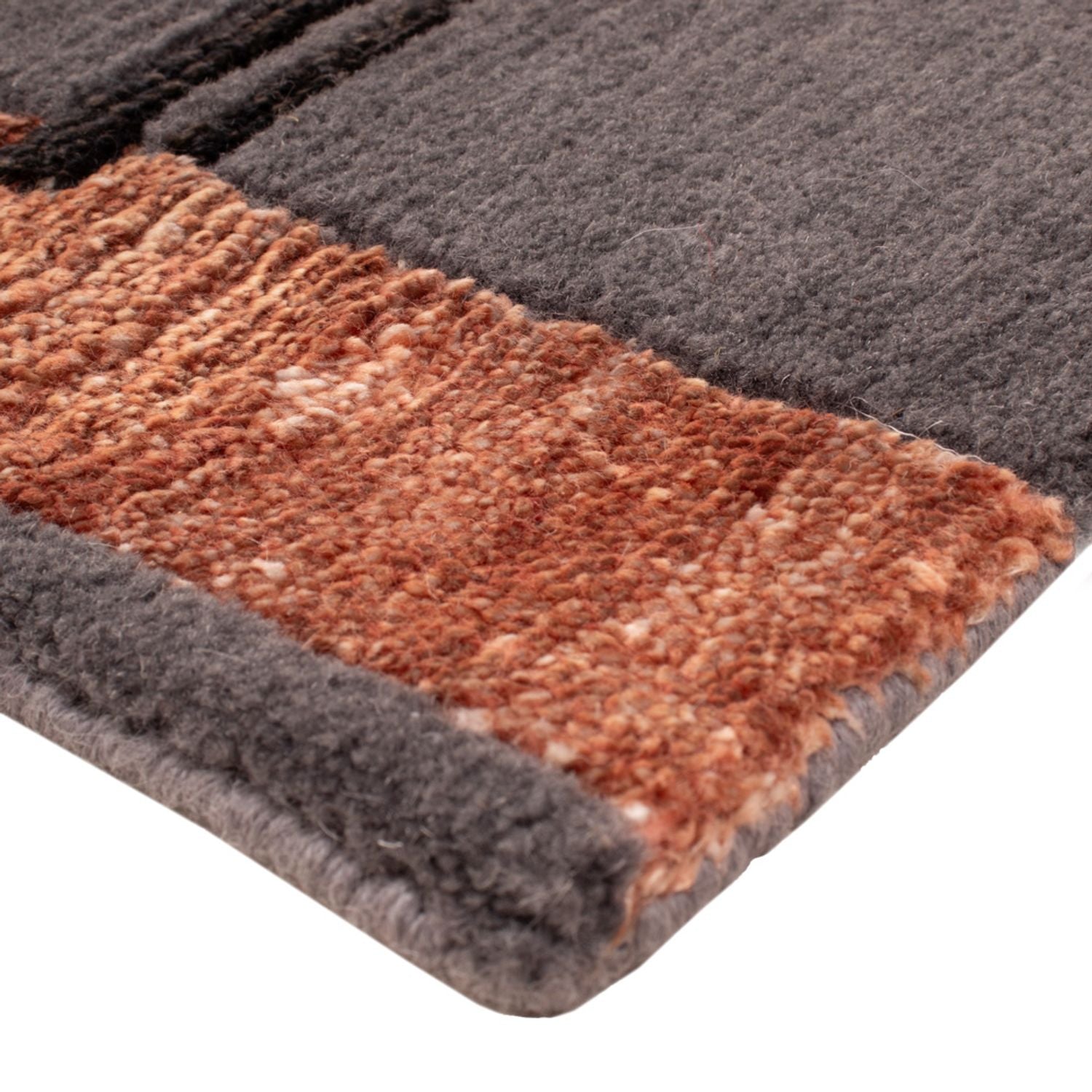 Tapis design carré  - 30 x 30 cm - gris