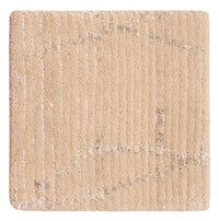 Tapis design carré  - 30 x 30 cm - blanc naturel