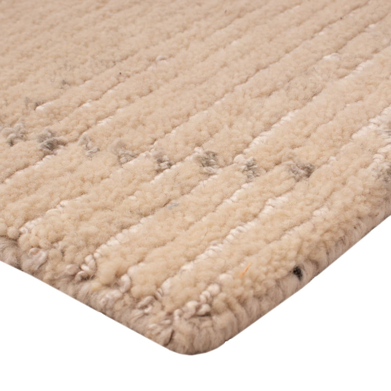 Tapis design carré  - 30 x 30 cm - blanc naturel