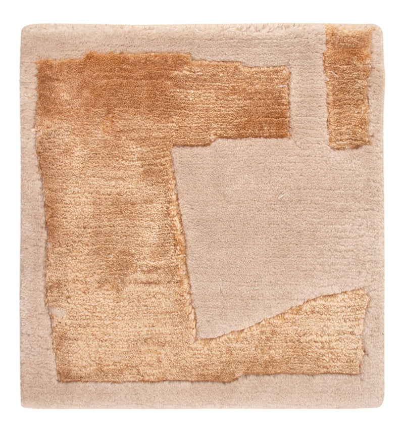 Tapis design carré  - 30 x 30 cm - or scala