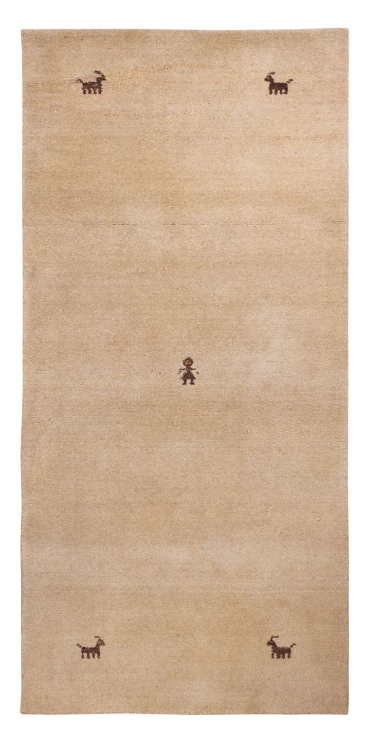 Tapis de couloir Tapis Gabbeh - Softy - 200 x 80 cm - beige
