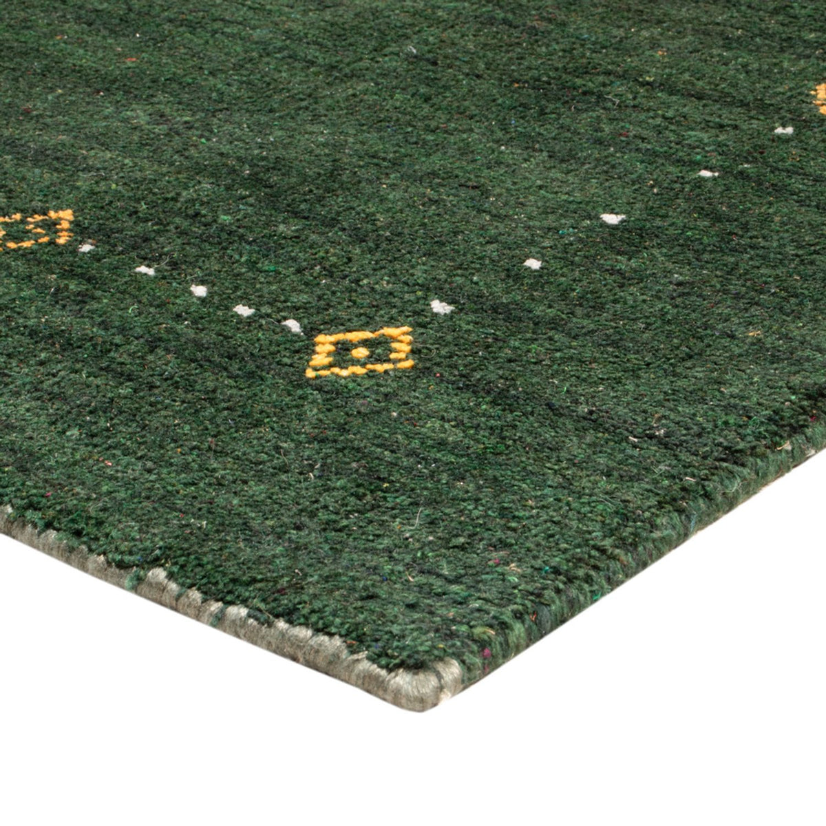 Tapis de couloir Tapis Gabbeh - Softy - 300 x 80 cm - vert